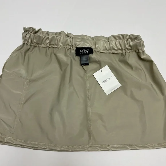 NWT ⚜️ Just Polly NY Forever 21 Toggle Drawstring Mini Skirt size L - Picture 10 of 15